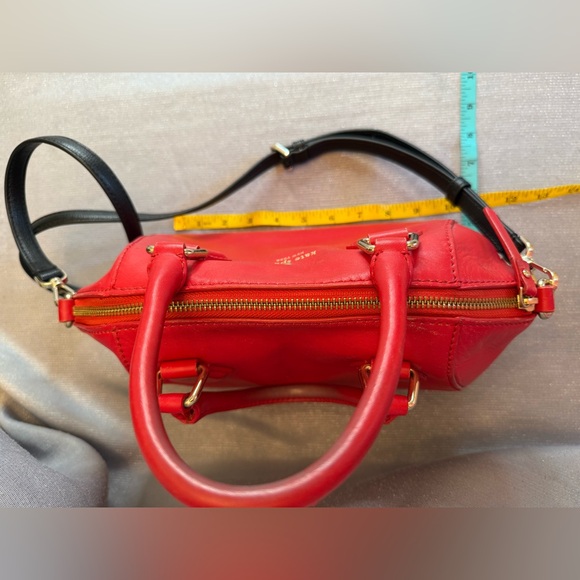 Kate Spade New York Madison Saffiano Leather Duffle Crossbody Bag in Red - Picture 2 of 13